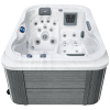 a white and grey hot tub