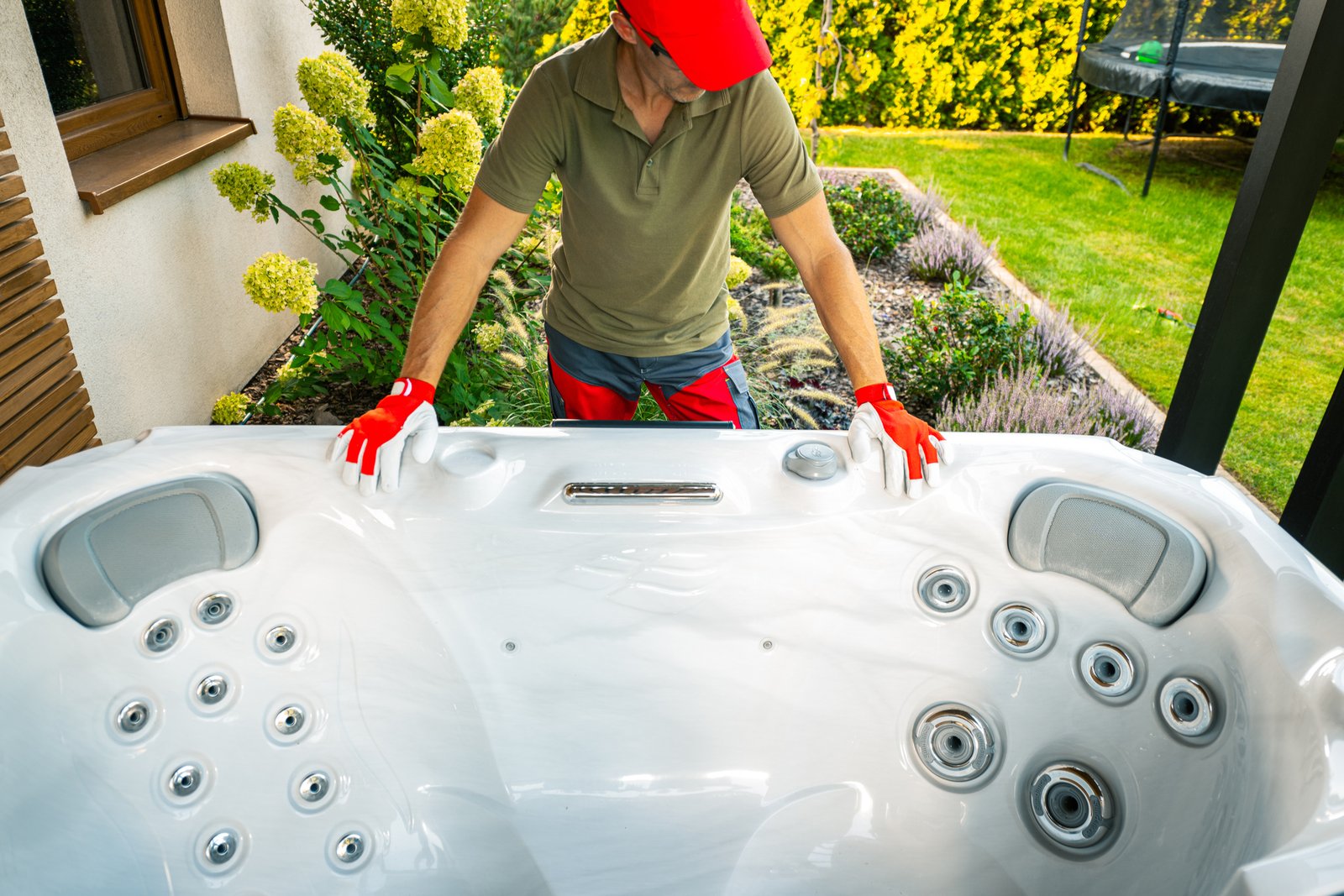 relocating a hot tub
